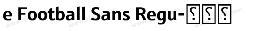 e Football Sans Regu字体转换